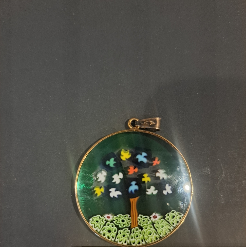 Millefiori Tree of Life Pendant - Picture 3 of 4